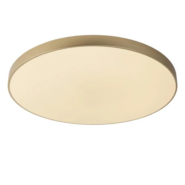 Lucide UNAR - Flush ceiling light - Ø 80 cm- LED 3 StepDim - 1x80W 2700K - Matt Gold / Brass - detail 1